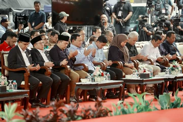Tiga Paslon Capres Cawapres di KPU RI. (FOTO : Facebook Muhaimin Iskandar)