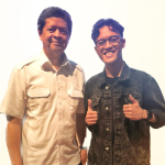 Komposer Alfath Flemmo Bersama Candra Darusman, Musisi Jazz Senior Era 1980 An Pencipta Lagu “Kau” Dan “Kekagumanku” Di Taman Ismail Marzuki (TIM), Jakarta. (FOTO : Istimewa)