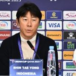 Shin Tae Yong Saat Konferensi Pers Jelang Pertandingan Melawan Jepang. (FOTO : detikcom)