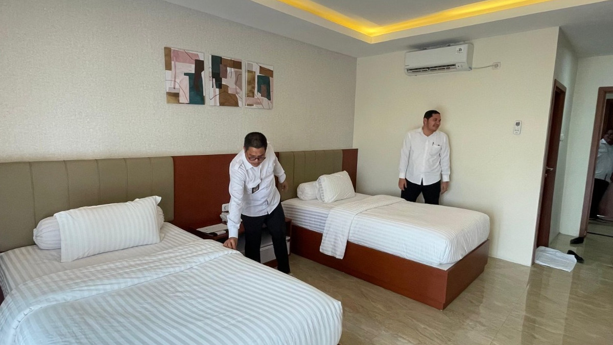 Persiapan asrama haji Aceh sambut jemaah.