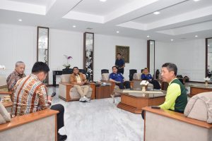 Ketum KORMI Nasional Hayono Isman audiensi dengan Pj. Gubernur NTB Hassanudin.