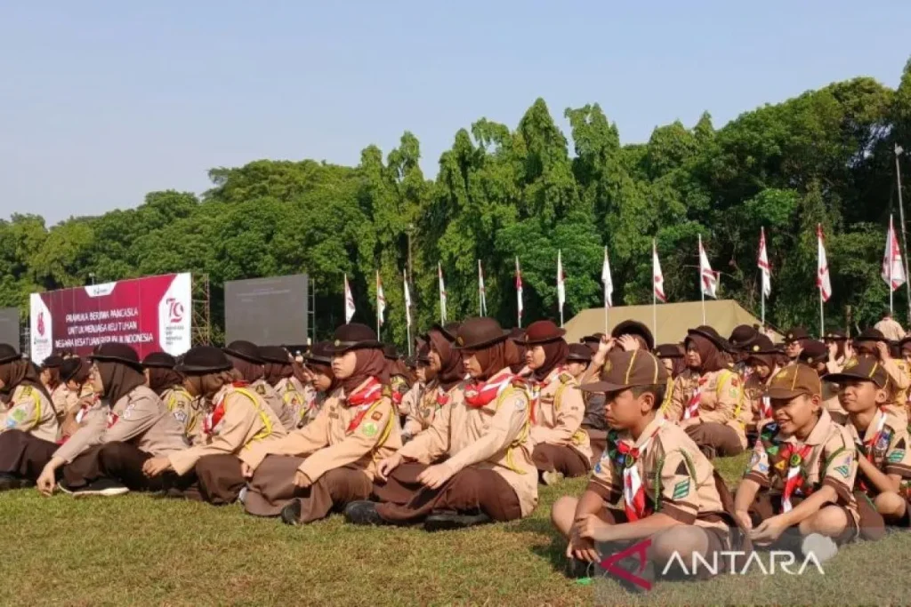 Ribuan Peserta Peringati Hari Pramuka ke-63 di Cibubur