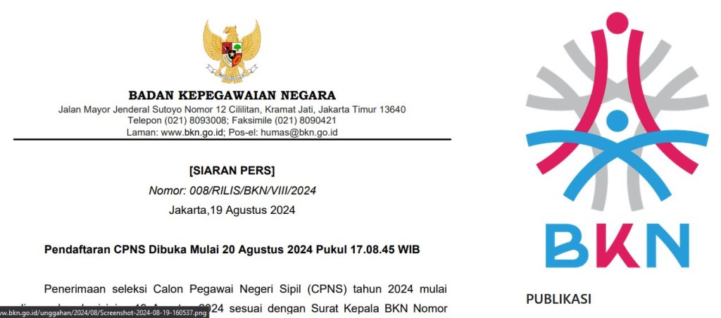 BKN Buka CPNS 2024, Begini Cara Mendaftarnya