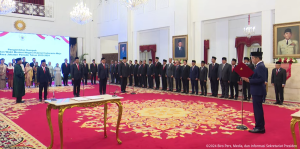 Presiden Lantik 3 Menteri dan 1 Wamen Kabinet Indonesia Maju