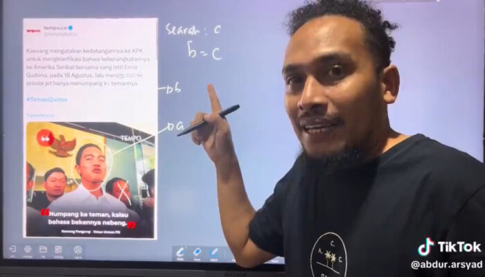 Komika Abdur Arsyad Sindir “Nebeng” dengan Teori Matematika, Keasang Nol Besar?