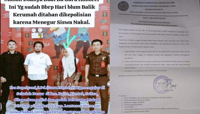Kasus Kriminalisasi Guru di Konawe Selatan, Belum Damai? Ini 6 Faktanya