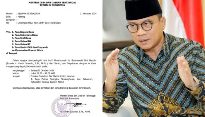 Viral, Undangan Pribadi dengan Kop Kementerian Desa, Mahfud MD Ingatkan tuk Hati-Hati