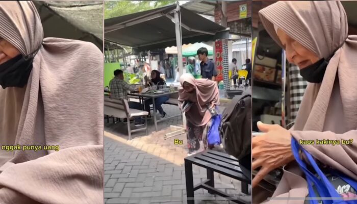 Viral, Nenek Siti Berusia 85 Tahun Berjualan Kaos Kaki Keliling Berharap Ketemu Presiden Prabowo