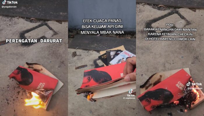 3 Video Pembakaran Buku Catatan Najwa Viral, Netizen: Mengerikan, Mengkhawatirkan, dan Kelakuan Fasis