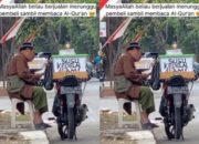 Video Penjual Susu Kedelai Menunggu Pembeli dengan Membaca Al-Qur’an Viral