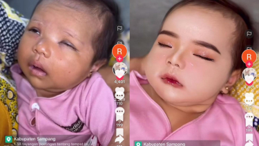 Viral, Bayi di Madura Dirias Layaknya Orang Dewasa, Warganet: Kulit Bayi Itu Sensitif 