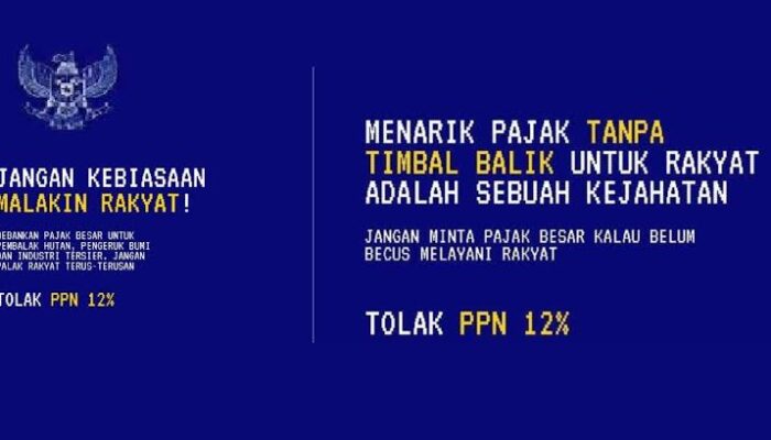 Garuda Biru Tolak PPN 12 Persen Viral, Ini Alasannya