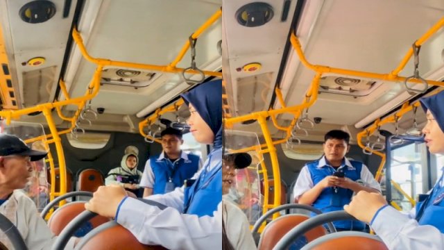 Viral Seorang Kakek Memaksa Naik Transjakarta Khusus Wanita, Netizen Puji Sikap Petugas