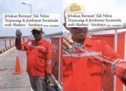 Viral, Benang Nilon Setinggi Leher di Jembatan Suramadu, Modus Pembegalan?