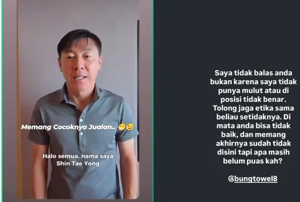 Jeje Penerjemah Shin Tae-yong Balas Sindiran Bung Towel: Jaga Etika, Masih Belum Puas?
