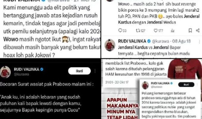Viral, Jejak Digital Rudi Sutanto setelah Dilantik Jadi Stafsus: Menyindir hingga Menghina Prabowo