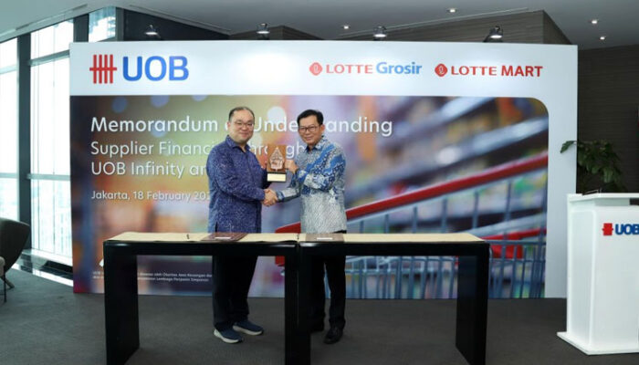 UOB Indonesia dan LOTTE Mart Jalin Kerja Sama Pembiayaan Supplier