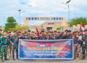 Tingkatkan Pengamanan Perbatasan, Satgas Pamtas Yonarhanud 2 Kostrad Gelar Patroli Bersama Policia UPF Timor Leste