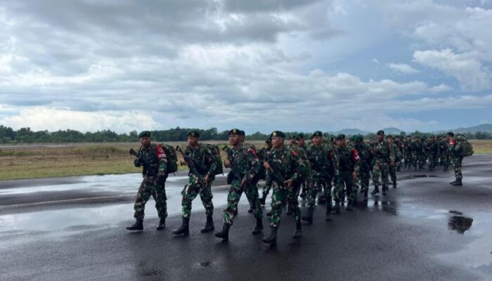 Yonif 501 Kostrad Tiba di Babel, Siap Mantapkan Latihan Terintegrasi Kogab TNI